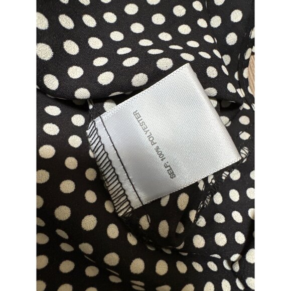 Rose+Olive Womens 2X Polka Dot Button-Up Blouse Black/White Size @x (No Size Tag - Picture 5 of 9
